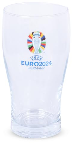 Hy-Pro Vaso de pinta Euro 2024, con licencia oficial, multicolor