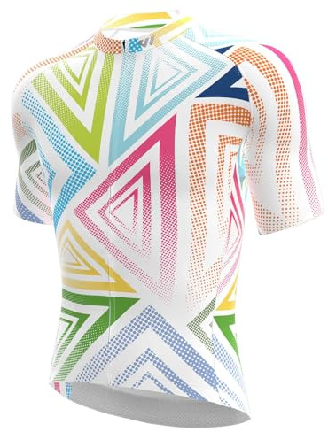 Wulibike Radtrikot Herren Regular Fit | Fahrradtrikot für Einsteiger. Atmungsaktives Rennrad Trikot mit durchgehendem Reißverschluss, 3 Taschen, Reflektorstreifen