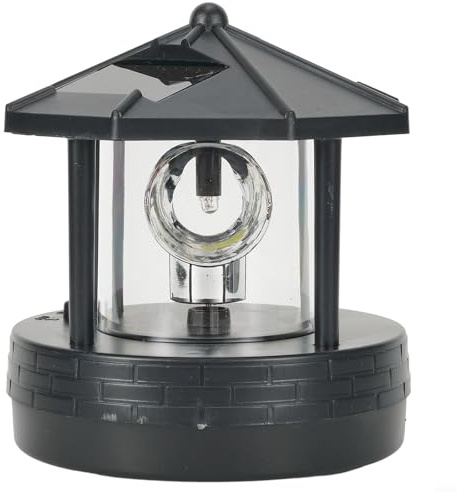 CWOQOCW LED Solar Leuchtturm Garten Rasen Licht für Wegbeleuchtung Außen Garten Dekoration Solar Landschaft Licht für Wegbeleuchtung (Schwarz)