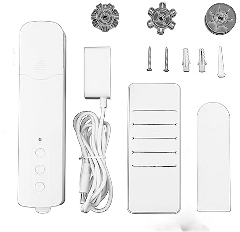 Paociuro 1 Set Tuya WiFi M616EGWT Motori per Tende Elettriche Intelligenti Tende A Rullo A Catena App Controllo Vocale Motori Elettrici per Tende Intelligenti per Alexa Home Spina Europ
