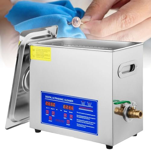 HNBYLMM Limpiador ultrasónico, máquina limpiadora ultrasónica de 40 KHz con Calentador y Temporizador, Limpiador ultrasónico Profesional de Joyas, Limpiador ultrasónico de Piezas,30L