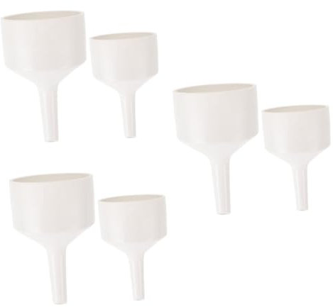 Gatuida 6 Pz Imbuto in Ceramica Imbuto Di Riempimento Scientifico Dei Laboratori Strumento Filtro Buchner Filtrante Buchner Strumento Per L'aula Bianca