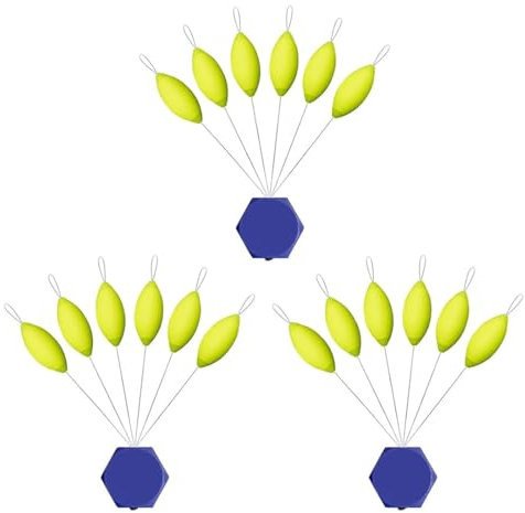 NOPKESV 18 pièces Boules Pilotes pour Pêche à la Truite,Montage Pilote,Ensemble de Boules Pilotes,Pose Fixe,Flotteurs de Pêche,Haute Sensibilité,flotteur peche au coup,stop float peche