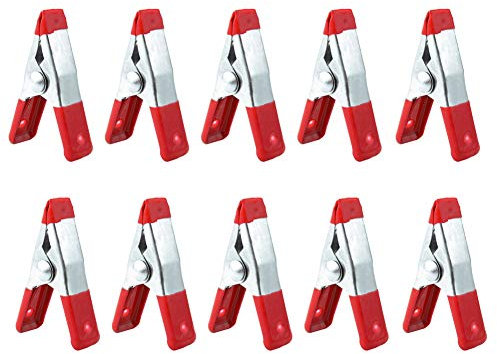 New 10Pcs Metal Spring Clamps 2 Clip for W/Soft Tips Grip Photos