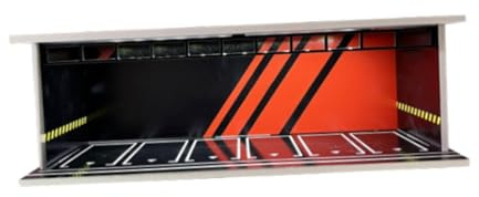 Harilla Vitrine für Modellautos aus Druckguss im Maßstab 1/64 mit Parkplatzszene, Tischdekor, Vitrine für Autogarage als Geschenk für Spielzeugautos, Style B