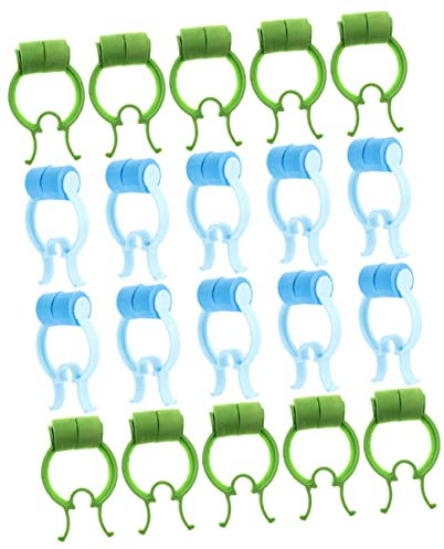 Ipetboom Pinzas Profesionales Para Tapón Para Hemorragia Nasal 20 Piezas (10 Azul 10 Verde) Clip De Tope Nasal Flexible Para Cuidado De Epistaxis Emergencias y Uso Personal