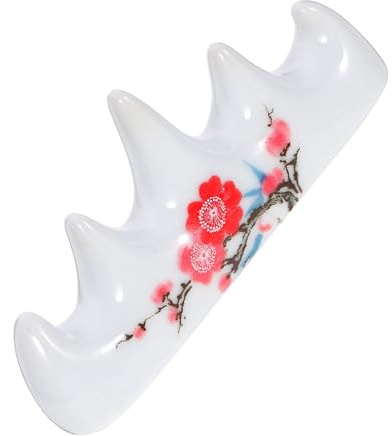jojofuny Portapennelli per Calligrafia in Ceramica Elegante Supporto per Pennelli Artistici, Artigianato Raffinato per Studio e Regalo di Natale