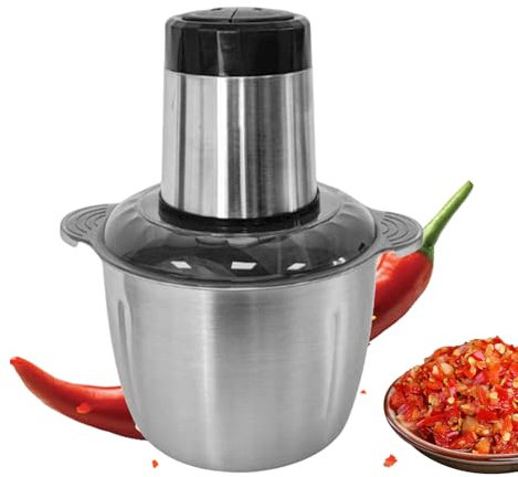 Picadora de ajos para cocina y hogar Picadora Eléctrica de Carne de Acero