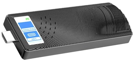 Nihcora Compatible con 2.0 4K Mini PC Stick J4115 Fanless Win 11 Pro WiFi5 8GB 128GB Computadora Portátil Computadora