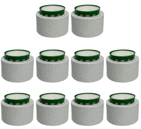 AMISENK Lot de 10 anneaux fixes en céramique pour plantes d'aquarium avec doublure en coton et panier pour ancrages améliorés en eau douce et salée