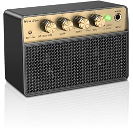 Mini Ampli Guitare, Amplificateur de Guitare Electrique 10W Portable, Rechargeable, Bluetooth et Casque avec Application pour Guitare Électrique, Acoustique