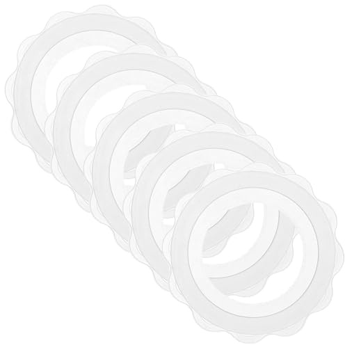 WRITWAA Anneaux en Silicone Anti-transpiration et Antidérapants pour Mamelons, Protection Mammaire Douce et Respirante, 5 Pièces, pour L'été et L'allaitement