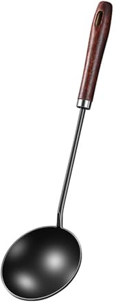 Cucchiaio di ferro con manico lungo cucchiaio da cucina per uova gnocchi separatori di olio spatola strumento da cucina cucchiaio di ferro manico lungo