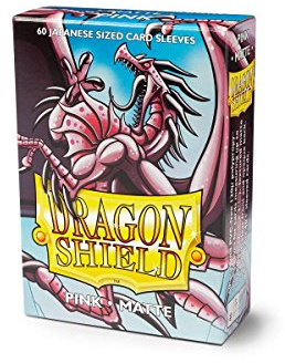 Dragon Shield ART11112 (60) Nein Matte Japanese Size Sleeves 60pk-Pink, Multicoloured