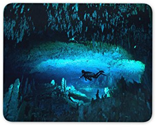 Unterwasser-Höhlentaucher Mauspad Mat Tauchen Tauchen kühles Geschenk-Computer PC-Geschenk # 8100