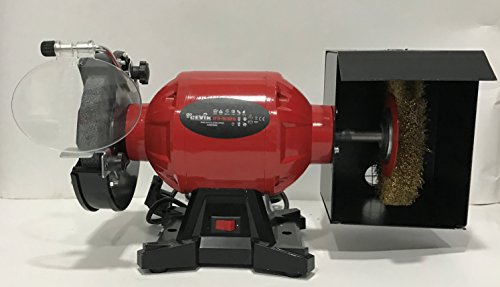 CEVIK PRO - CP10-150MIXTA Mola da Banco Combinata 450W - Mola e Spazzola 150 mm - 2950 rpm - Smerigliatrice e Lucidatrice per Officina e Affilacoltelli