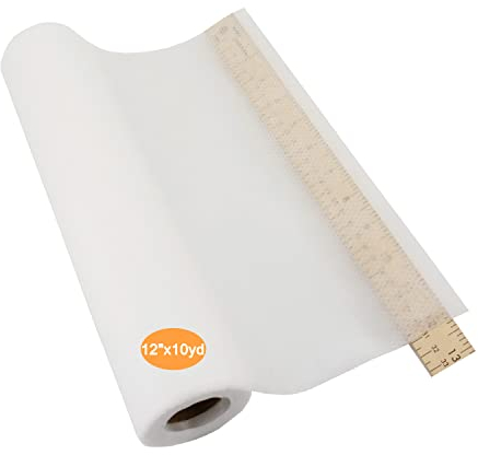 New brothread No Show Mesh (Unsichtbare Masche) Maschinen Stickvlies 12x10Yd (30cmx9M) Rolle - Leicht Gewicht 50gm (1.8oz) - Schneiden Sie in Verschiedenen Größen für Maschinensticken und Handnähen