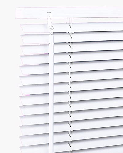 PVC Venetian Blind Blinds Easy Fit Curtains Trimmable Fittings Windows Treatment Shutters Twist Open Close Pay only 1 Flat shipping £3.99 for multiple buying (White, 135 W x 150 L)