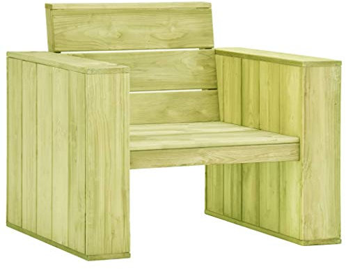 Tidyard Vintage-inspirierten Holzstuhl Gartenstuhl Outdoor-Stuhl Mit Armlehnen aus massivem Kiefernholz,Stuhl Gartensessel Gartenm?Bel Sessel Lehnstuhl fur Terrasse Garten