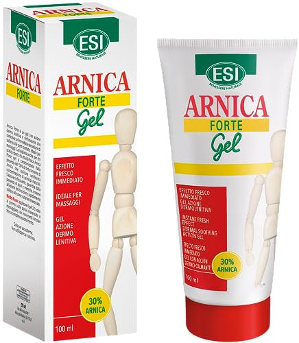 ESI - No-Dol Arnica Forte Gel, Azione Lenitiva e Rinfrescante, Allevia Fastidi Muscolari e Dona Sollievo Immediato, Ideale per Massaggi, Senza Allergeni, Coloranti e Parabeni, 100 ml