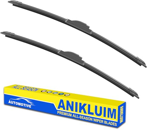 OEM Quality 22 + 18 Premium All-Seasons Durable Stable and Quiet Windshield Wiper Blades-J Hook Wipers(Set of 2)