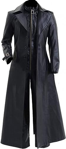 LP-FACON Costume Albert Wesker - Manteau plumeau - Trench en cuir Albert Wesker