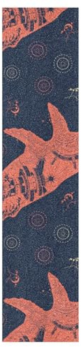 KAAVIYO Bunter Seewal Skateboard Griptape Rutschfest Selbstklebend Longboard Griptapes Aufkleber Griffband 9x33in,44x10in(1pcs)