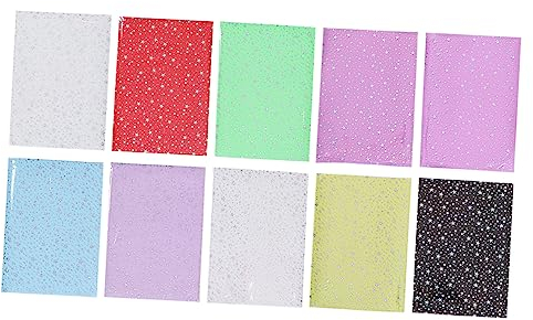 EXCEART 10st Silhouetten-transferpapier Glitzer Holografisch Diy-handwerk Glitzer-transferpapier Kunsthandwerk Handgefertigtes Material Stifttasche Pvc-glitzerfolie Taschen Zubehör A4