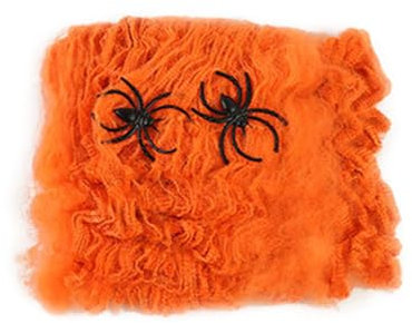 Dekoratives Spinnennetz, realistische Spinnweben für Halloween, dekoratives Spinnennetz mit künstlichen Spinnen, Feiertags-Heimdekoration, multifunktionales Festival-Zubehör für drinnen und draußen