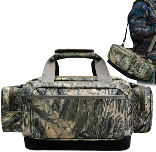 Hunting Gear Bag, Oxford Waterfowl Hunting Bag, utomhus duffelväskor, jaktkläder, väska för vandring, campingresor, stor kapacitet jaktväska, vattentät jaktväska, Material: Polyester, 1, Se