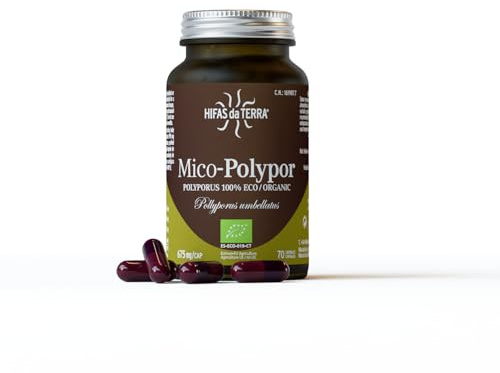 HIFAS DA TERRA - Mico-Polypor Reiner Polyporus Pilz Extrakt, Polyporus Kapseln, 990 mg pro Tag - 70 Kapseln