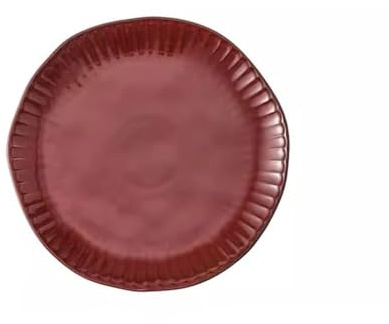 Juego de Platos Llanos Plato rojo, plato de cerámica, vajilla móvil for el hogar, plato de cena festivo Ensaladera de Cocina(S)