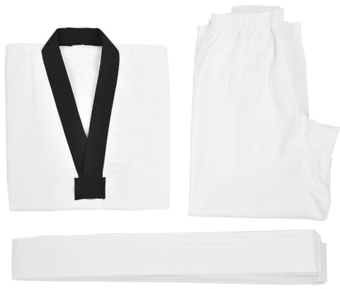 Hominas Japon Karate Gi Uniforme, Uniformes de karaté Coton Cotton Karate Gi Tenue d'arts Martiaux Légers pour L'entraînement et Le Combat, Taekwondo, Tang Soo Do, Shotokan, etc. (170)