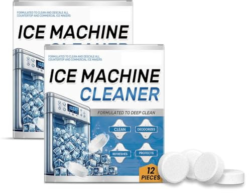 Pastillas limpiadoras para máquina de hielo, desodorizante, descalcificador, 70 tabletas, accesorio de limpieza para electrodomésticos suaves T8q2 pequeño