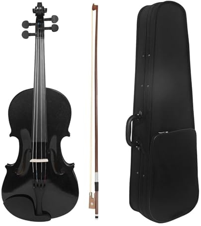 Standard-Violininstrument Buntes 4/4 Violinenset Aus Massivem Holz Geeignet Für Üben Von Streichinstrumenten(3/4)