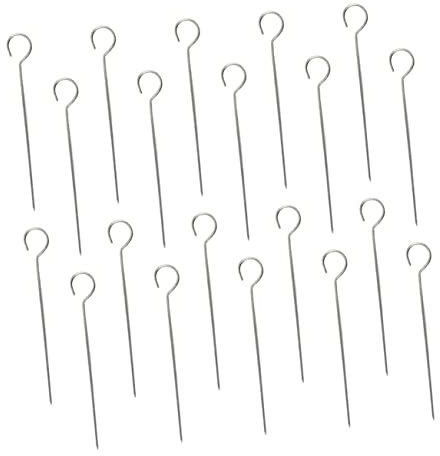 TOYANDONA 20pezzi Spiedini in Per Barbecue Spiedini Per Carne Per Arrostire e Grigliare Riutilizzabili Per Barbecue
