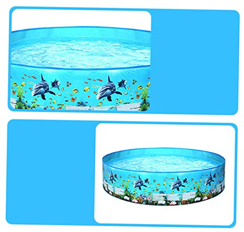 CHICAMPERA Piscine Rigide PVC pour Garçon Fille Jouet Eau Extérieur Coloré Amusant pour Garçons Et Filles Terrain De Jeu pour Rafraîchir Et Jouer Famille