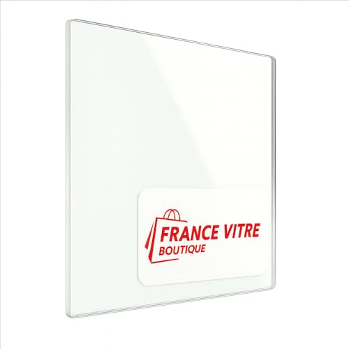 410 x 320 x 4 mm - Vitre d’Insert pour cheminée et poêle à Bois - Verre de Rechange Haute température France Vitre - jusqu'à 800°C - 320x410 mm