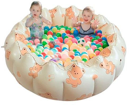 Duroecsain Piscina gonfiabile, Piscina per bambini in PVC, portatile luminoso vasca da bagno cuscino d'aria per feste all'aperto sole terrazza giardino