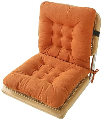 AOPEZIA 40X80cm Stuhlkissen mit Rückenteil Sitz, Niedriglehner Auflage Polsterauflage Gartenstuhl, Rückenkissen mit Bänder, Polsterauflage Auflage für Stühle Garten Sitzkisse