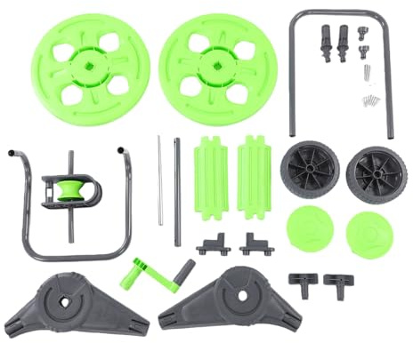 Haofy Chariot Enrouleur de Tuyau D'arrosage, Stockage de Tuyau à Roulettes Portable avec 2 Roues pour L'arrosage de la Pelouse, L'irrigation du Jardin, le Lavage de Voiture,