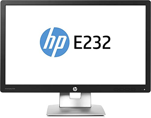 HP EliteDisplay E232 Écran 23 Pouces (M1N98A8#ABA) IPS avec rétroéclairage LED 1920 x 1080 × 60 Hz, 96 PPI (certifié reconditionné)