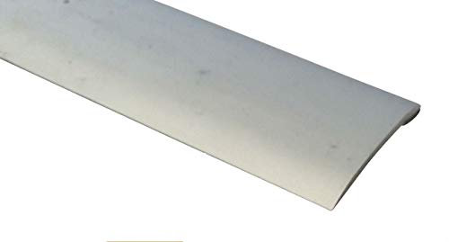 Self Adhesive Stickdown Carpet Metal Cover Strips Door Bar Thresholds (900mm, Silver)