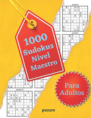 1000 Sudokus Nivel Maestro Para Adultos: El Libro Rompecabezas - Juegos De Lógica