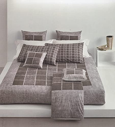 Carrara BEDART Completo Letto Maxi Sacco Copripiumino + Federe + Sotto con angoli 100% Percalle di Puro Cotone (Module 002, Matrimoniale Due Piazze)