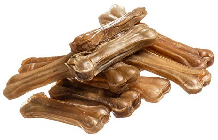 bontoy Hundekauknochen I 30 Stück x 10 cm I Naturprodukt aus Reiner Rinderhaut I proteinreich und gut für die Kaumuskulatur ihres Hundes