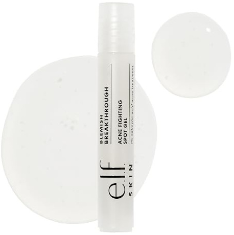 e.l.f. Gel anti-acné révolutionnaire pour lutter contre les imperfections de la peau, gel roll-on pour cibler et traiter les imperfections, infusé avec de l'acide salicylique