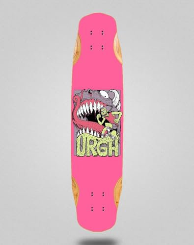 Urgh Skate Skateboard Longboard Deck Mix Bamboo 38x8.45 Monster Pink