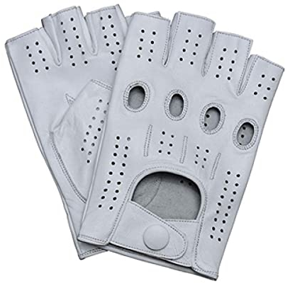 GEDASHU Motorradhandschuhe Herren Halbfinger Handschuhe Herren Sommer Atmungsaktiv Fahren Halbfinger Lederhandschuhe Ungefüttert Fitness Handschuhe Herren Fäustlinge