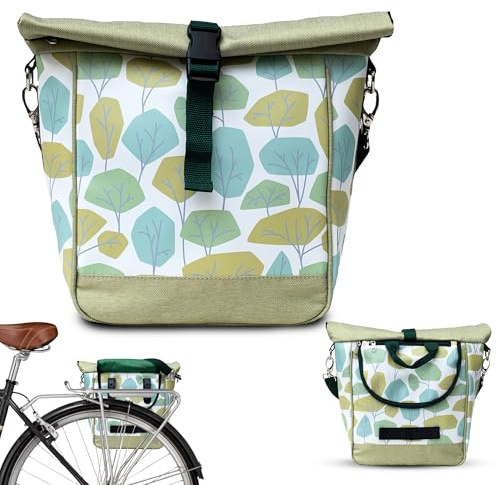 Ikuri Kleine Fahrradtasche 20-26’’ für Kinder Falträder Klappräder aus Plane mit Umhängegurt – Modell Bosque